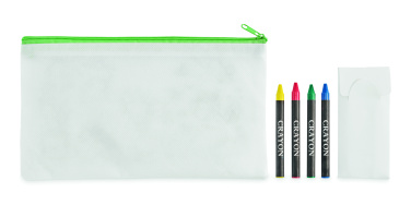 Logotrade business gifts photo of: Pencil case with 4 crayons