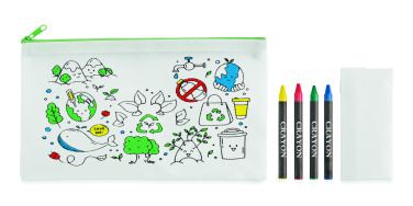 Logotrade promotional item picture of: Pencil case with 4 crayons
