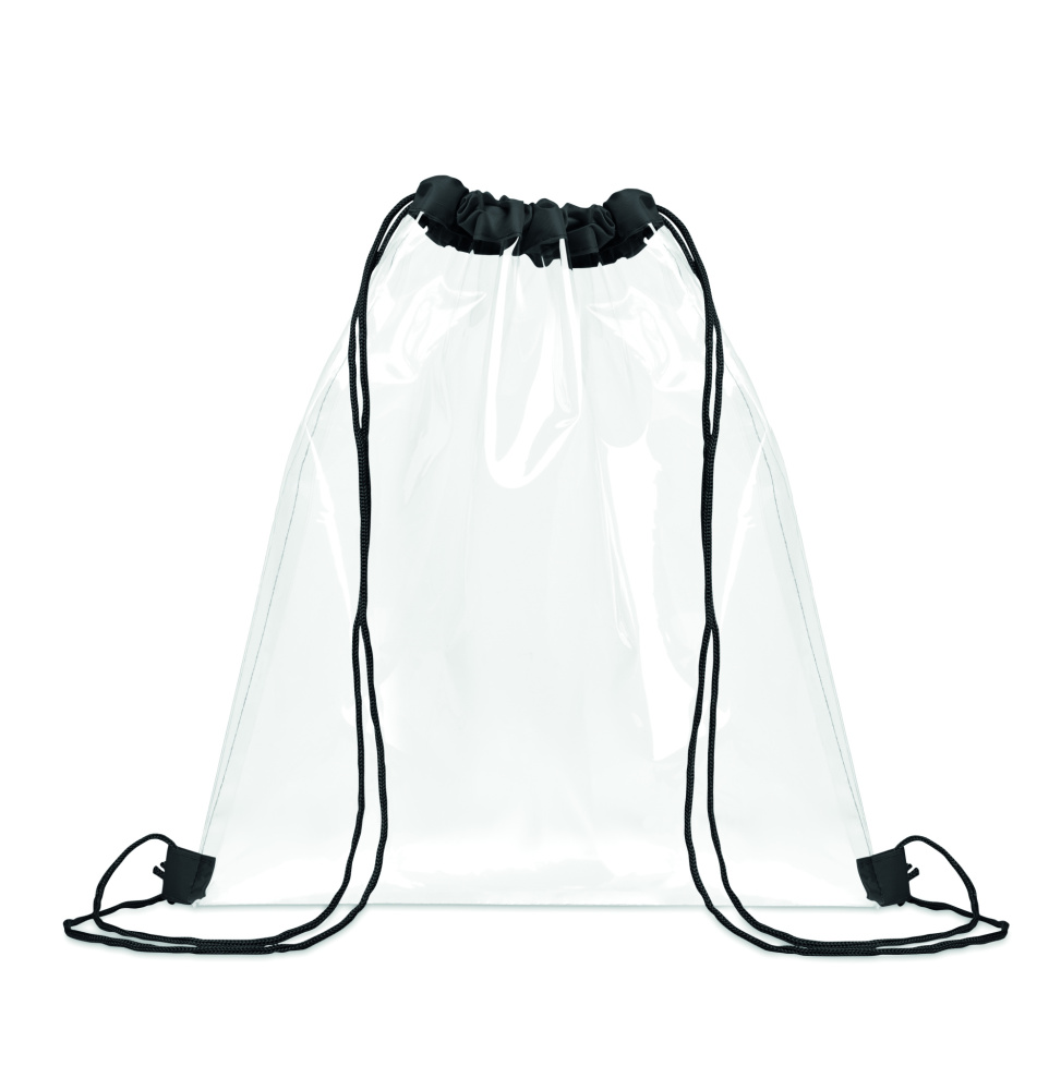 Logotrade promotional merchandise picture of: Transparent drawstring bag