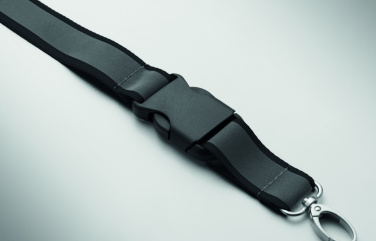 Logo trade business gifts image of: Reflective RPET lanyard