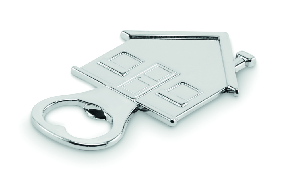 Logo trade business gifts image of: House shape bottle opener