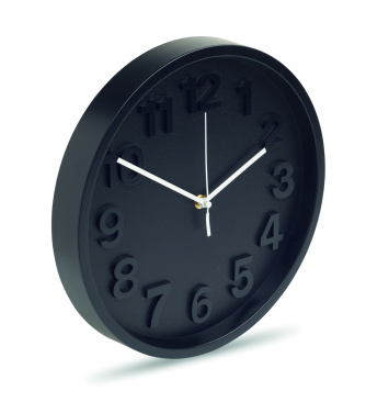 Logo trade business gift photo of: Wall clock in PP