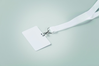Logo trade promotional merchandise photo of: Lanyard badge 54 x 86mm