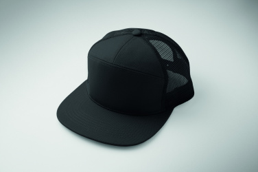 Logo trade promotional product photo of: 7 panel flat visor cap