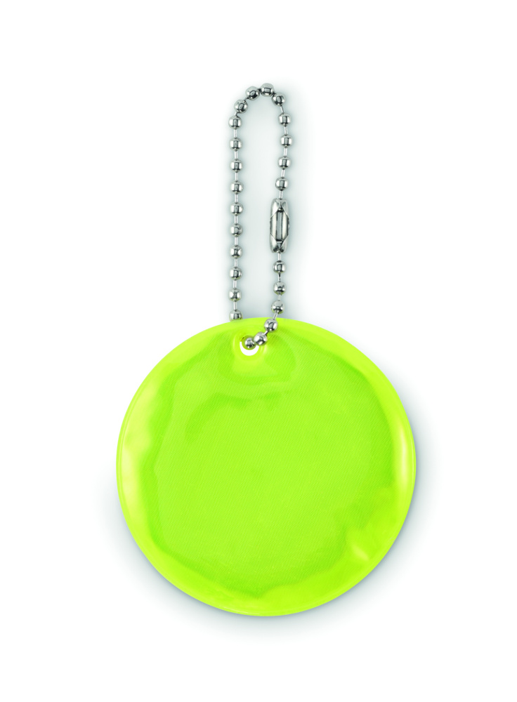 Logotrade promotional product picture of: Round reflective keyring