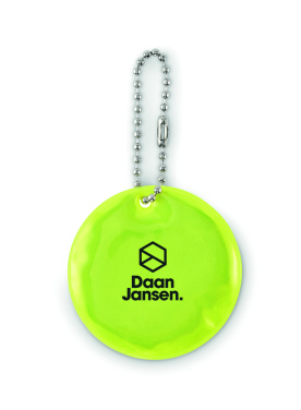 Logotrade business gift image of: Round reflective keyring