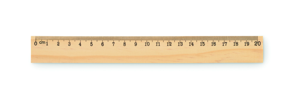Logotrade corporate gift image of: Wooden ruler 20cm