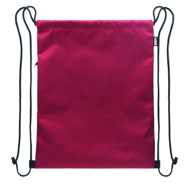 Logo trade corporate gift photo of: Drawstring bag in 420D RPET