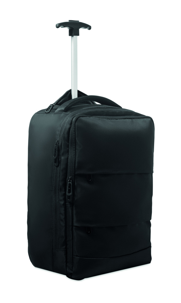 Logo trade promotional giveaway photo of: Backpack trolley in 290T RPET