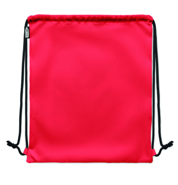 Logo trade promotional items image of: Large drawstring bag 300D RPET
