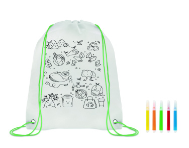 Logo trade promotional product photo of: Non woven kids bag with pens
