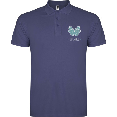 Logo trade promotional giveaway photo of: Star short sleeve men's polo