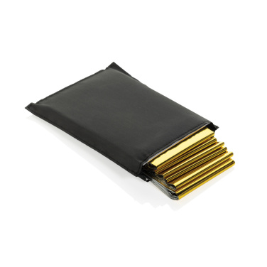 Logotrade promotional giveaway picture of: Solra emergency blanket in RCS recycled RPET pouch