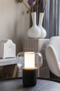 Logo trade promotional giveaway photo of: Lux RCS recycled plastic 10W speaker lamp