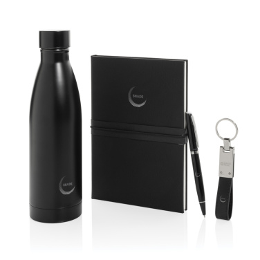 Logotrade promotional product image of: Swiss Peak RCS deluxe business gift set w/ water bottle