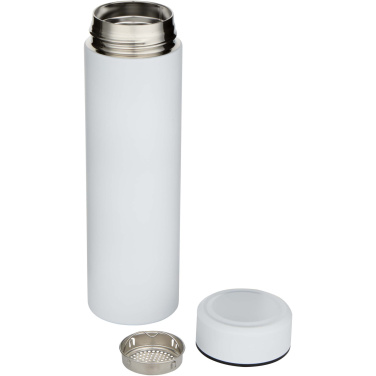 Logo trade advertising products picture of: Taylor 450 ml double wall stainless steel flask with tea strainer
