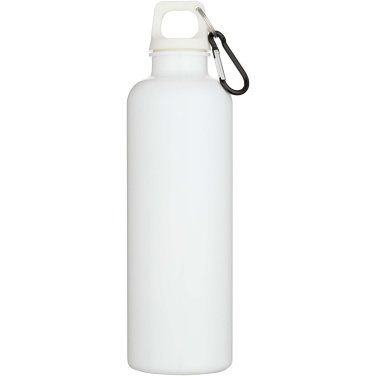 Logo trade promotional giveaway photo of: Oregon 750 ml solid colour RCS recycled plastic water bottle with carabiner