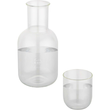 Logo trade promotional giveaway photo of: Amelie glass carafe and cup set
