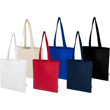 Logotrade promotional giveaway image of: Peru Blend 180 g/m² GRS recycled cotton tote bag 7L