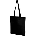 Peru Blend 180 g/m² GRS recycled cotton tote bag 7L, Black