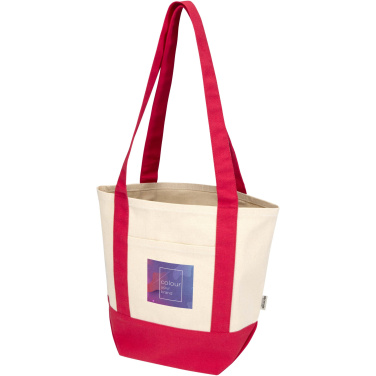 Logo trade corporate gift photo of: Sam 320 g/m² GRS recycled mini cotton tote bag