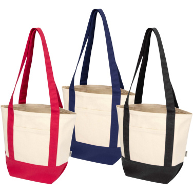 Logo trade corporate gift photo of: Sam 320 g/m² GRS recycled mini cotton tote bag