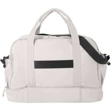 Logotrade promotional item image of: Puffer GRS recycled duffel bag with insulated bottom 30L 