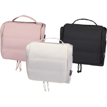 Logo trade promotional giveaway photo of: Puffer GRS recycled hangable toiletry bag 8L