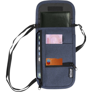 Logo trade promotional item photo of: Ross GRS recycled smart travel pouch