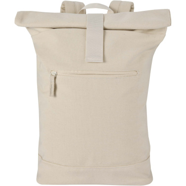 Logo trade promotional giveaways picture of: Recanvas 14” GRS recycled rolltop backpack 16L