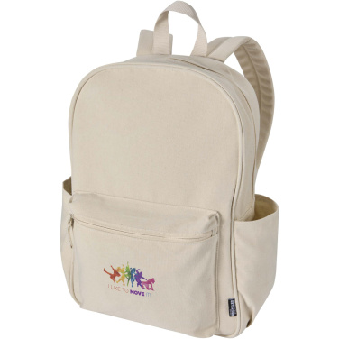 Logo trade promotional gifts picture of: Recanvas 15.6” GRS recycled city backpack 16L