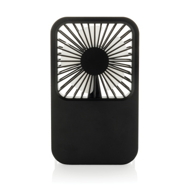 Logo trade promotional merchandise photo of: Aervina RCS recycled plastic re-chargeable desk fan