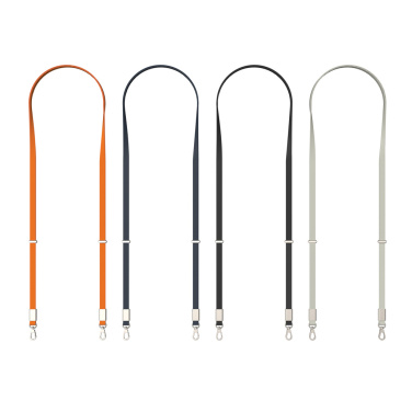 Logo trade promotional gift photo of: Nivo RCS recycled PET Crossbody lanyard