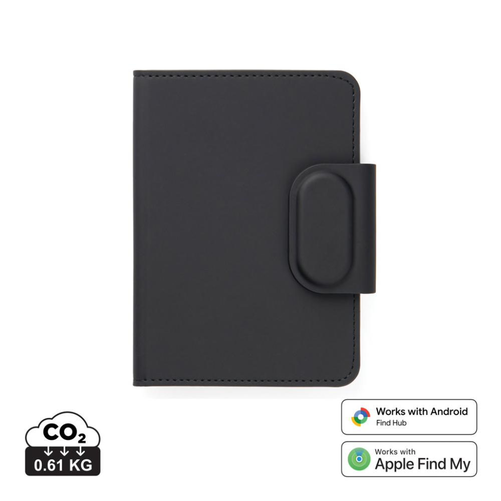 Logo trade advertising products image of: VINGA Baltimore RCS Passport Cover With Finder Dual