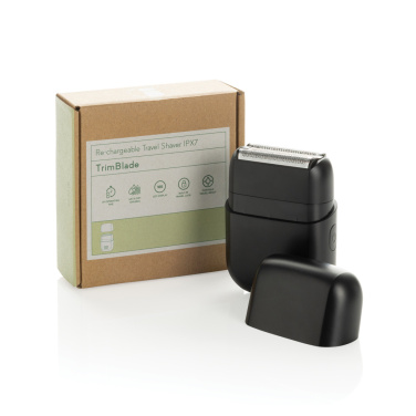Logo trade promotional products image of: TrimBlade re-chargeable Travel Shaver IPX7