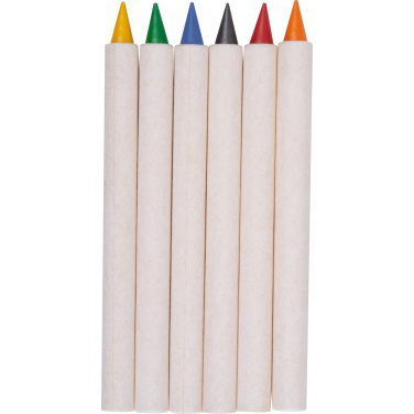 Logo trade promotional products image of: Infinity Set of Wax Crayons KINGSTON