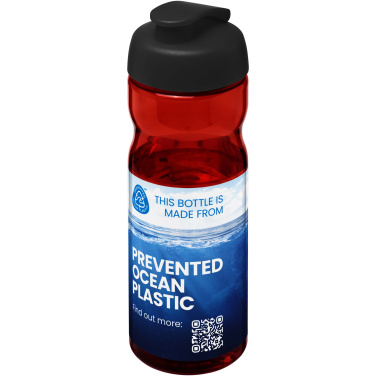 Logotrade promotional merchandise photo of: H2O Active® Eco Base 650 ml flip lid sport bottle