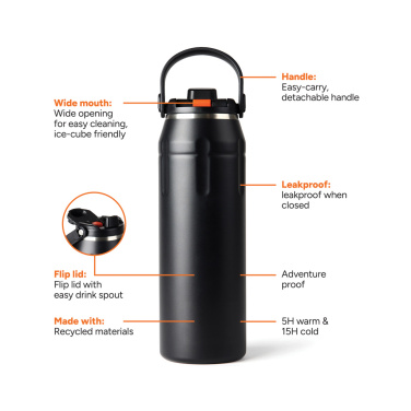 Logo trade promotional giveaway photo of: Nordic Drift Trail RCS Insulated sports bottle 940ml