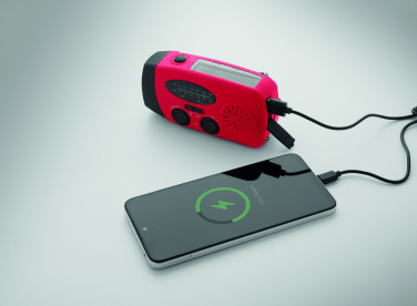 Logotrade promotional gift image of: Portable radio SOS with LED torch