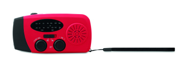 Logo trade business gift photo of: Portable radio SOS with LED torch