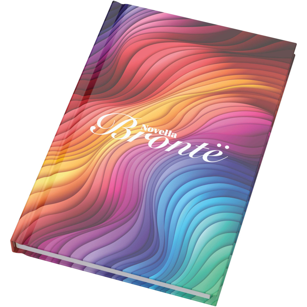 Logotrade promotional items photo of: Novella Brontë A5 glossy hard cover notebook - 100 sheets