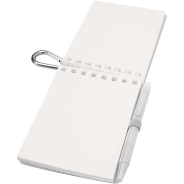 Logotrade promotional gift image of: Lig Mini recycled outdoor soft cover notebook and ballpoint pen set (black ink)