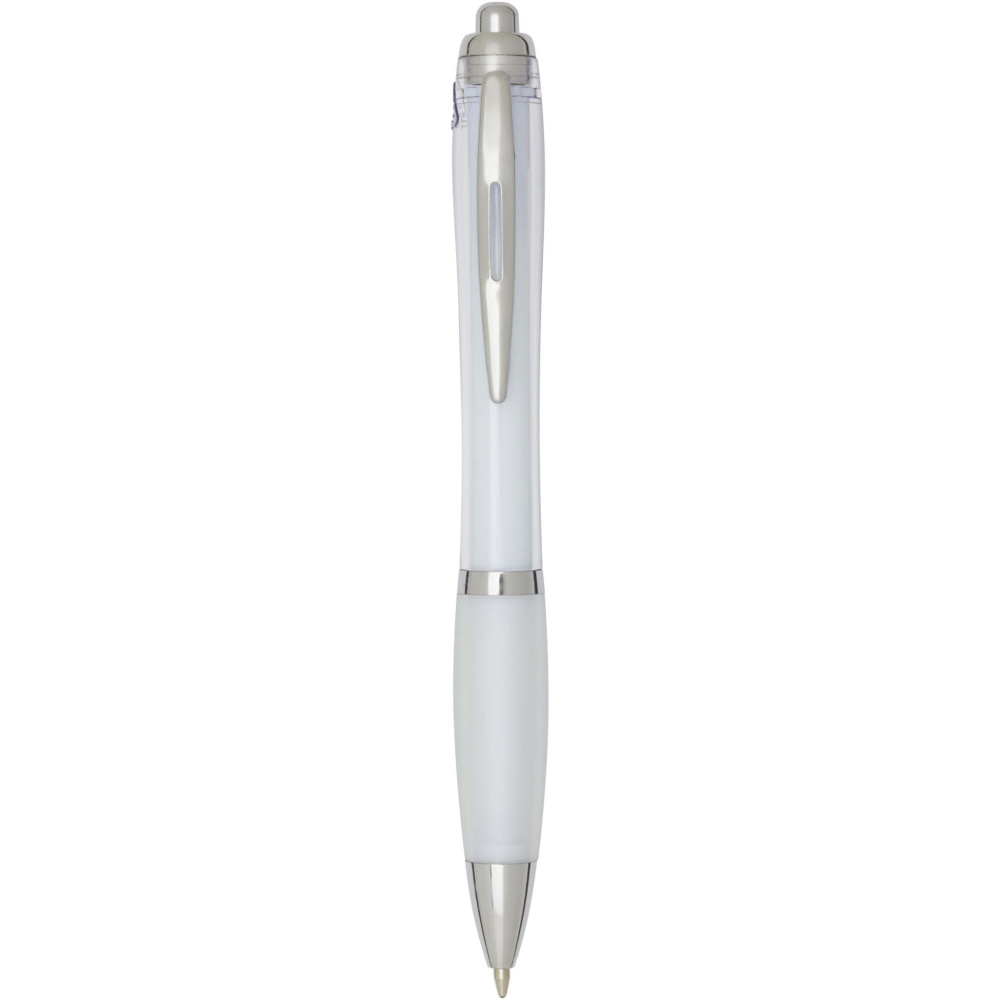 Logo trade corporate gift photo of: Nash RCS recycled plastic ballpoint pen (blue ink)