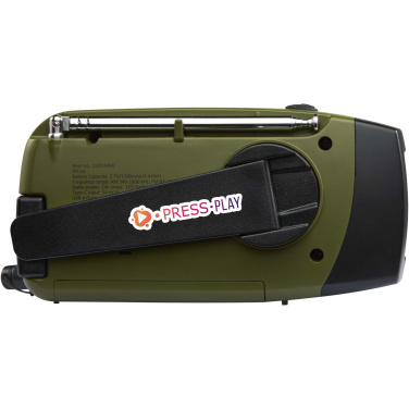 Logotrade promotional giveaway image of: Avior RCS recycled plastic emergency radio