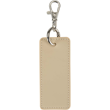 Logo trade promotional products picture of: Resi Plus GRS recycled rectangle charm keychain