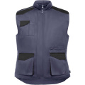 Armada multi-pocket workwear vest, Lead / Black