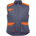 Armada multi-pocket workwear vest, Lead / Orange