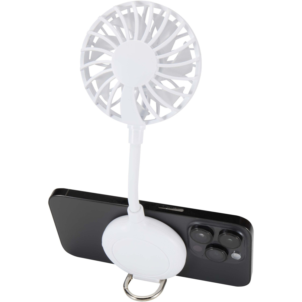 Logo trade advertising products image of: Ventio recycled plastic magnetic portable fan