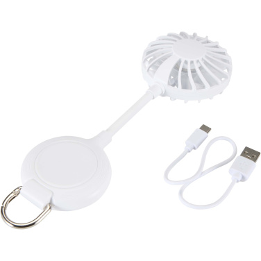 Logo trade corporate gifts picture of: Ventio recycled plastic magnetic portable fan