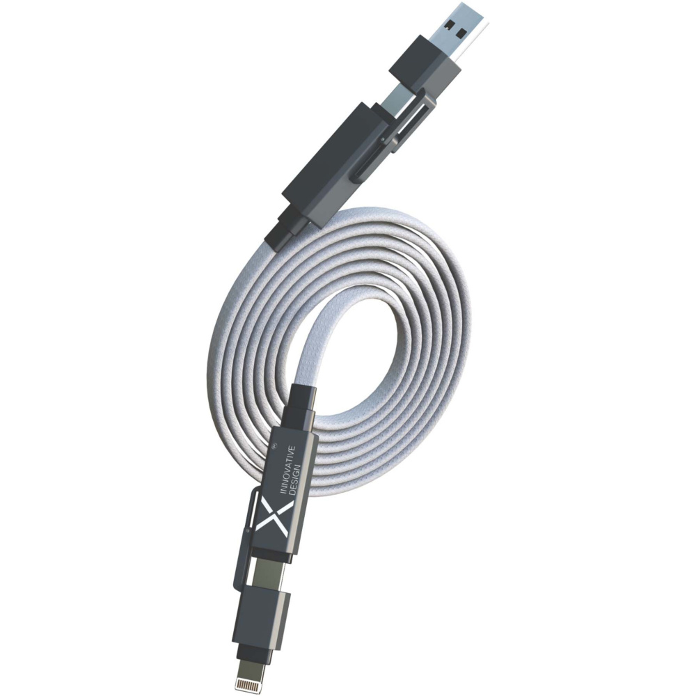 Logo trade promotional merchandise picture of: SCX.design C58 60W magnetic flat charging cable